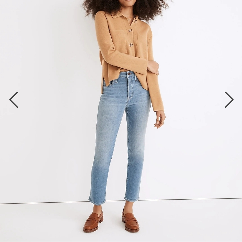 Madewell petite stovepipe skinny jeans Euclid wash